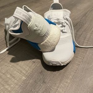 Adidas NMD R2 White Blue Sneakers
